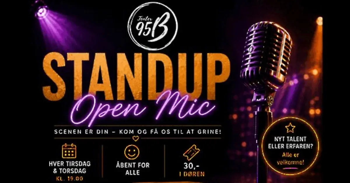 Comedy Open Mic på Teater95b
