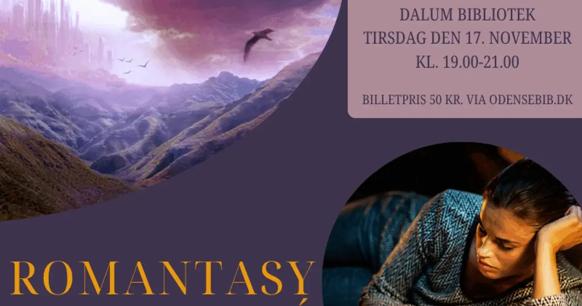 Romantasy og rosé-aften på Dalum Bibliotek