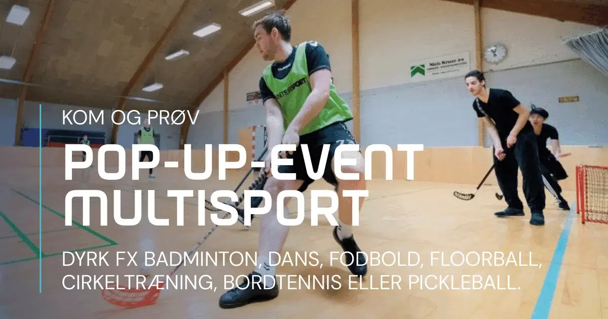 Multisport pop-up i Dyrup for voksne