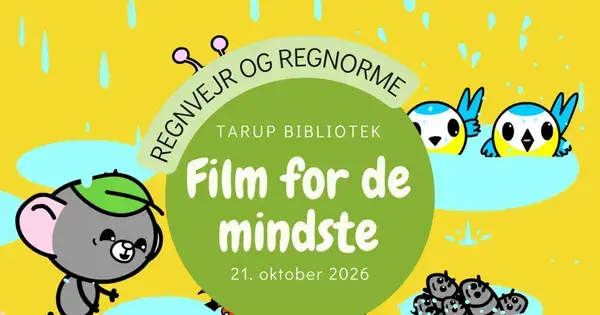 Filmfestival om regn og regnorme for de små på Tarup Bibliotek