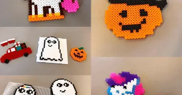 Halloween-kreativitet: perler, edderkopper og armbånd