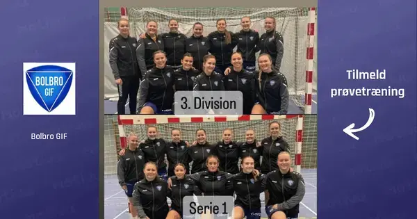 Damesenior 3. Division og Serie 1 håndboldtræning