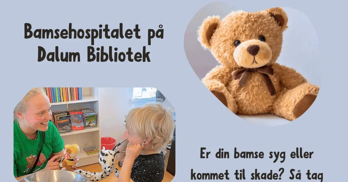 Bamsehospitalet kommer til Dalum Bibliotek